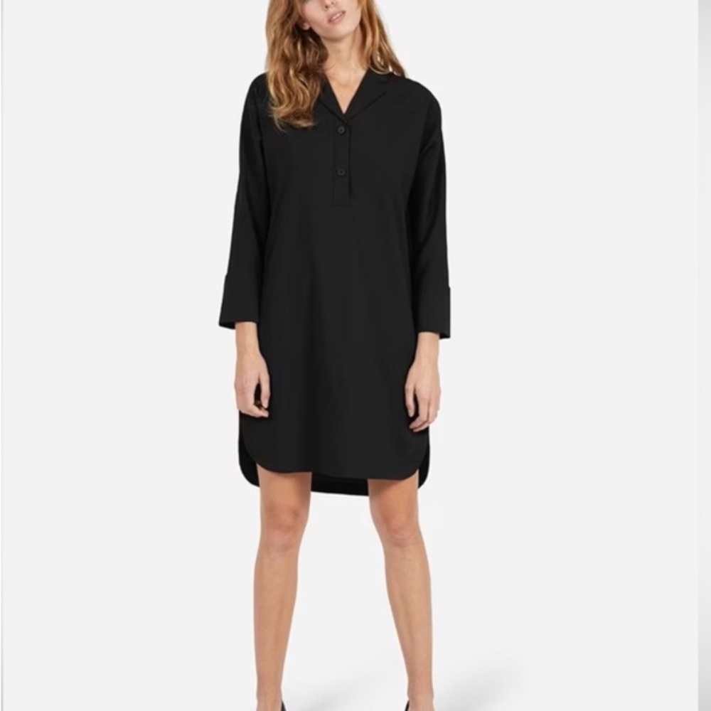 Everlane Artist Smock Black Dress